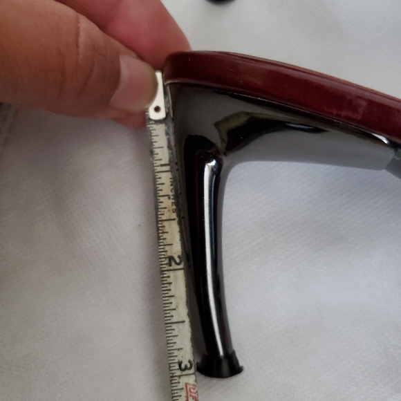 Sergio Rossi Leather Ruby Gemstone 925 Sterling Silver Women's Heels Size 6 - Picture 13 of 15